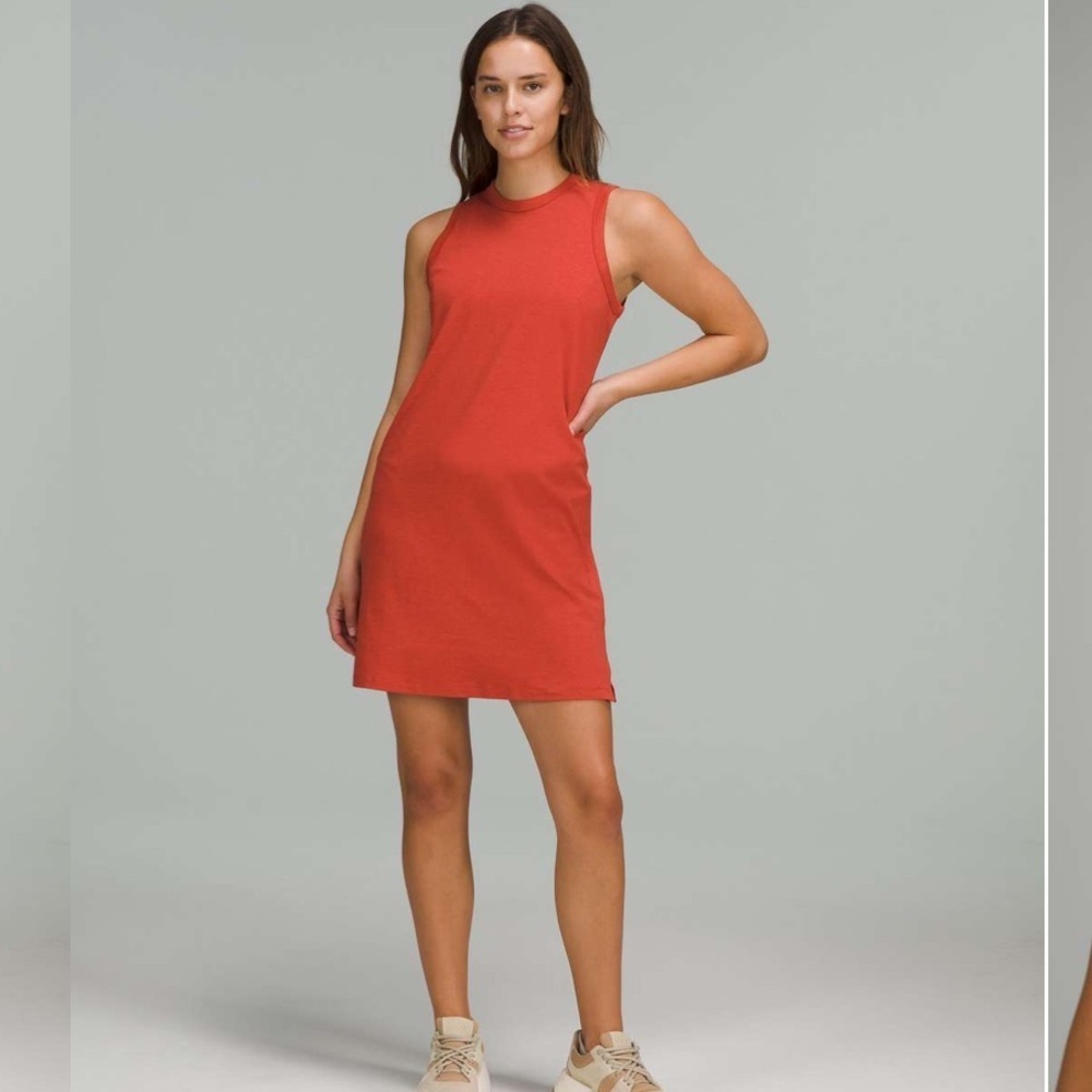 lululemon athletica‎ Classic-Fit Cotton Blend Dress-Burnt Orange